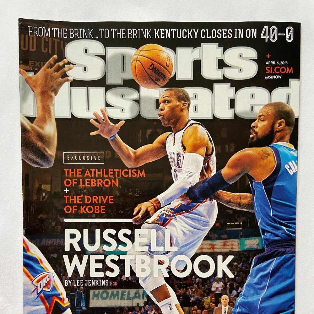 Sports Illustrated Magazine 4/6/2015 Russell Westbrook Cover With Label